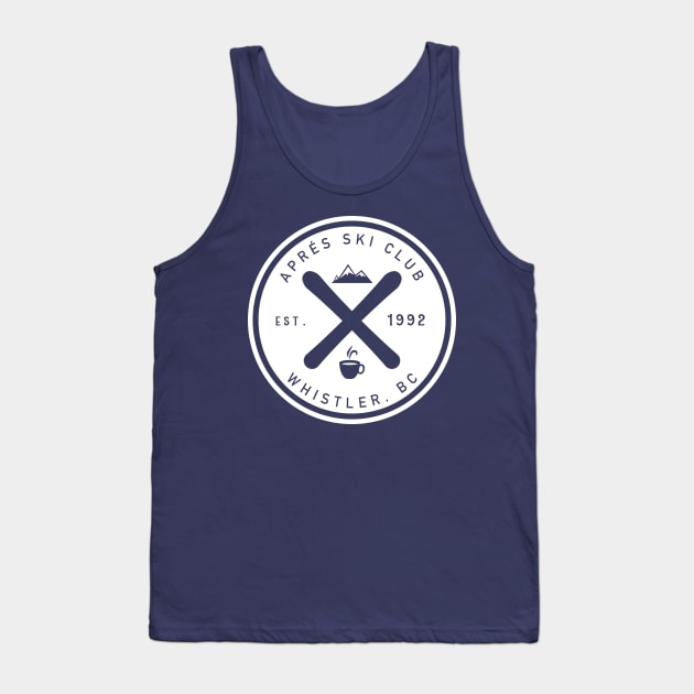 Apres Ski Club Whistler Tank Top by PositiviTEES